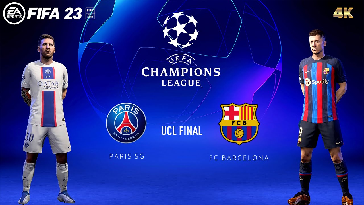 FIFA 23 - Barcelona vs PSG | UEFA Champions League Final | PC Gameplay [4K 60FPS]