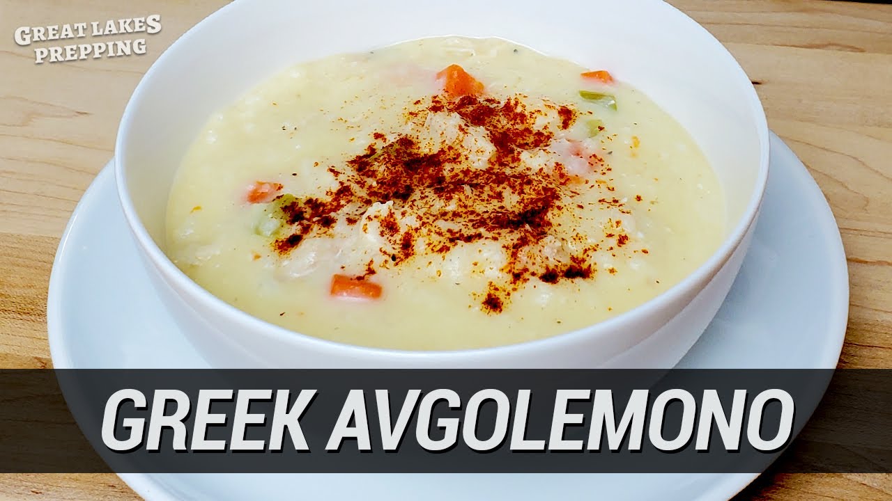 Greek Chicken Lemon Rice Soup Recipe - Detroit Restaurant Style Avgolemono