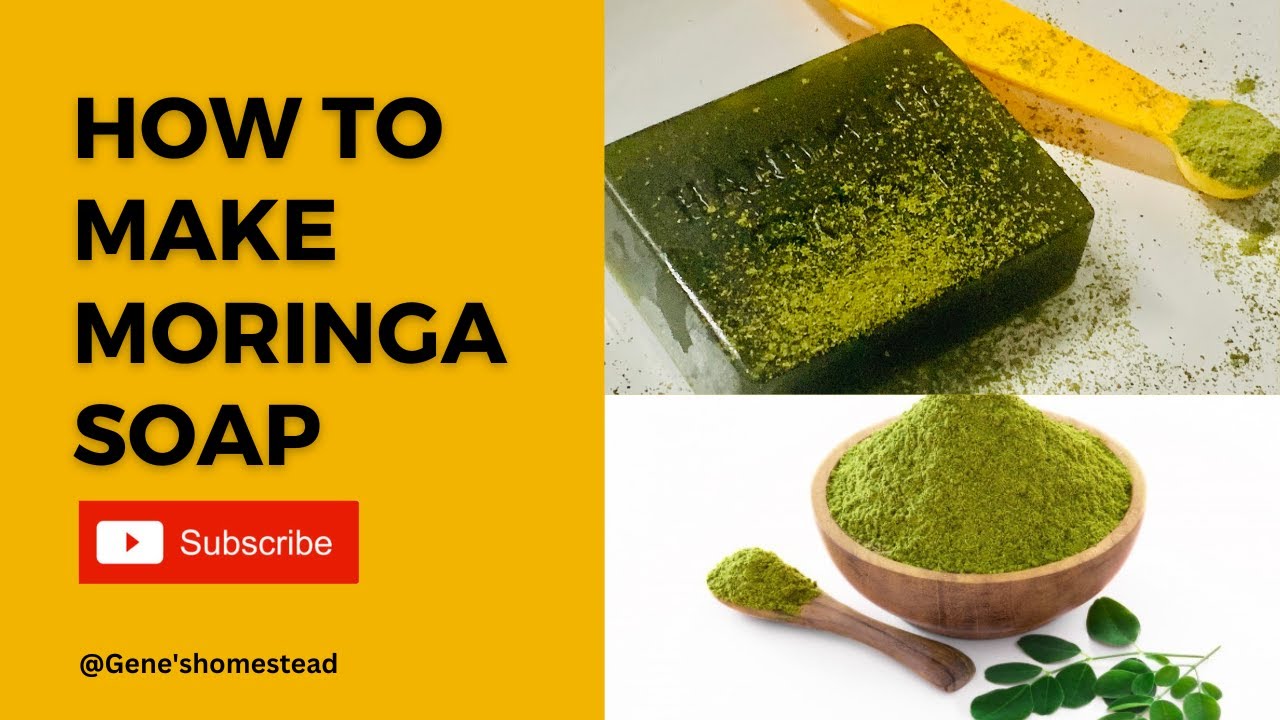 How to make moringa soap #moringasoap #healthyskin (@geneshomestead ) #diy #meltandpoursoap