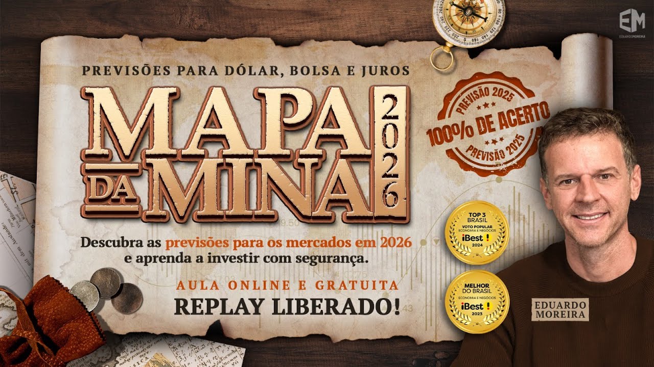 MAPA DA MINA 2026 - PREVISÕES PARA DÓLAR, BOLSA E JUROS - 05/02 ÀS 20h