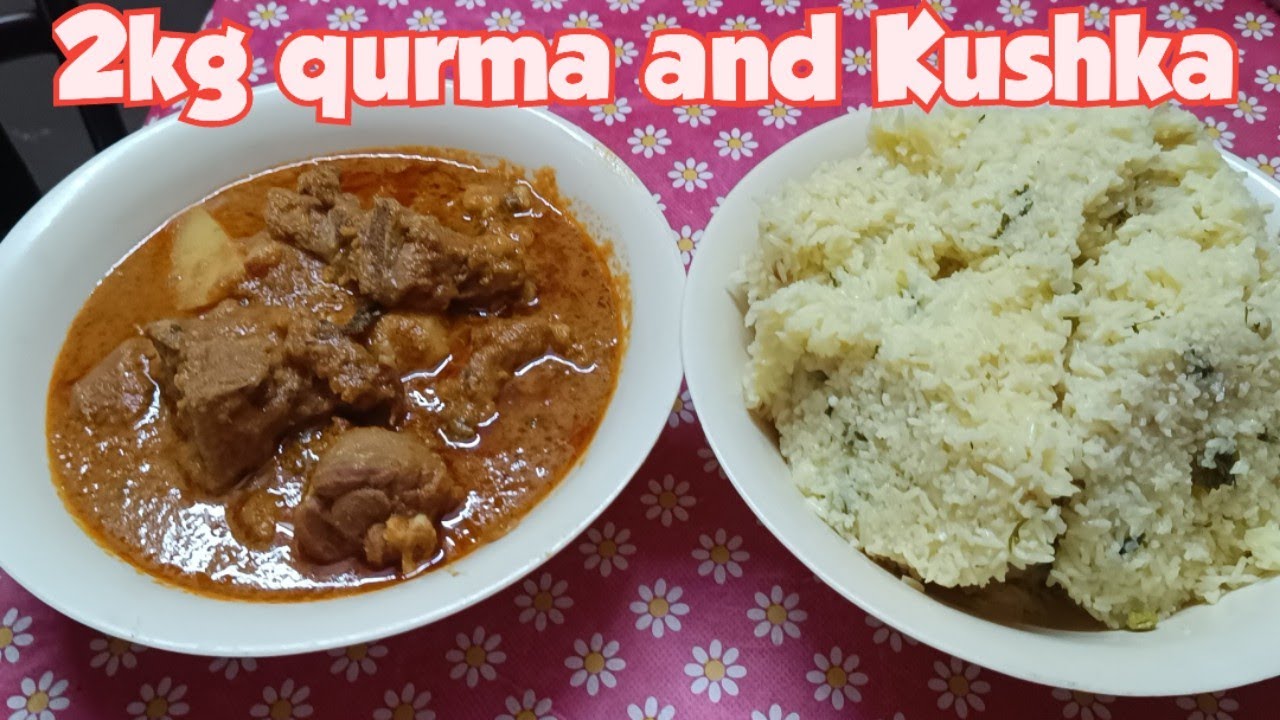 Very easy recipe || 2kg mutton Qurma & Kushka|| (Bangalore style)