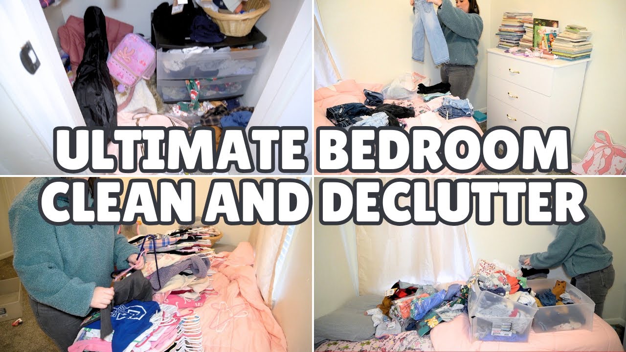 ULTIMATE KIDS BEDROOM | CLEAN DECLUTTER + ORGANIZE EXTREME TRANSFORMATION CLEAN WITH ME CLEANING