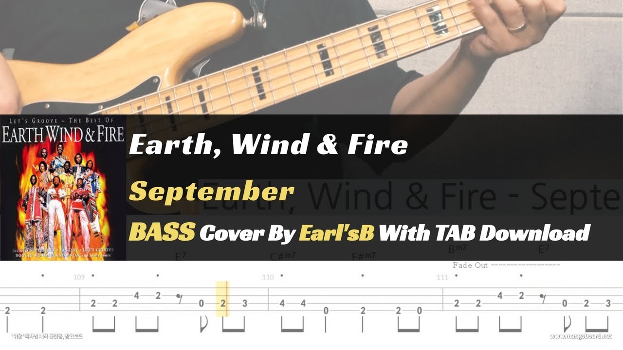 Earth, Wind & Fire - September_Bass Cover Solution No.177 with TAB (어스 윈드 앤 파이어_셒템버 베이스 커버 타브악보 포함)