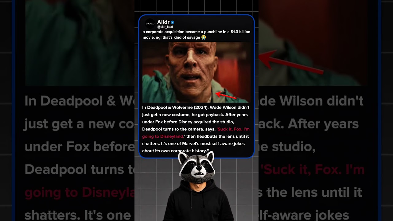 Deadpool mocked Disney's own acquisition of Fox on screen #marvel #popculture