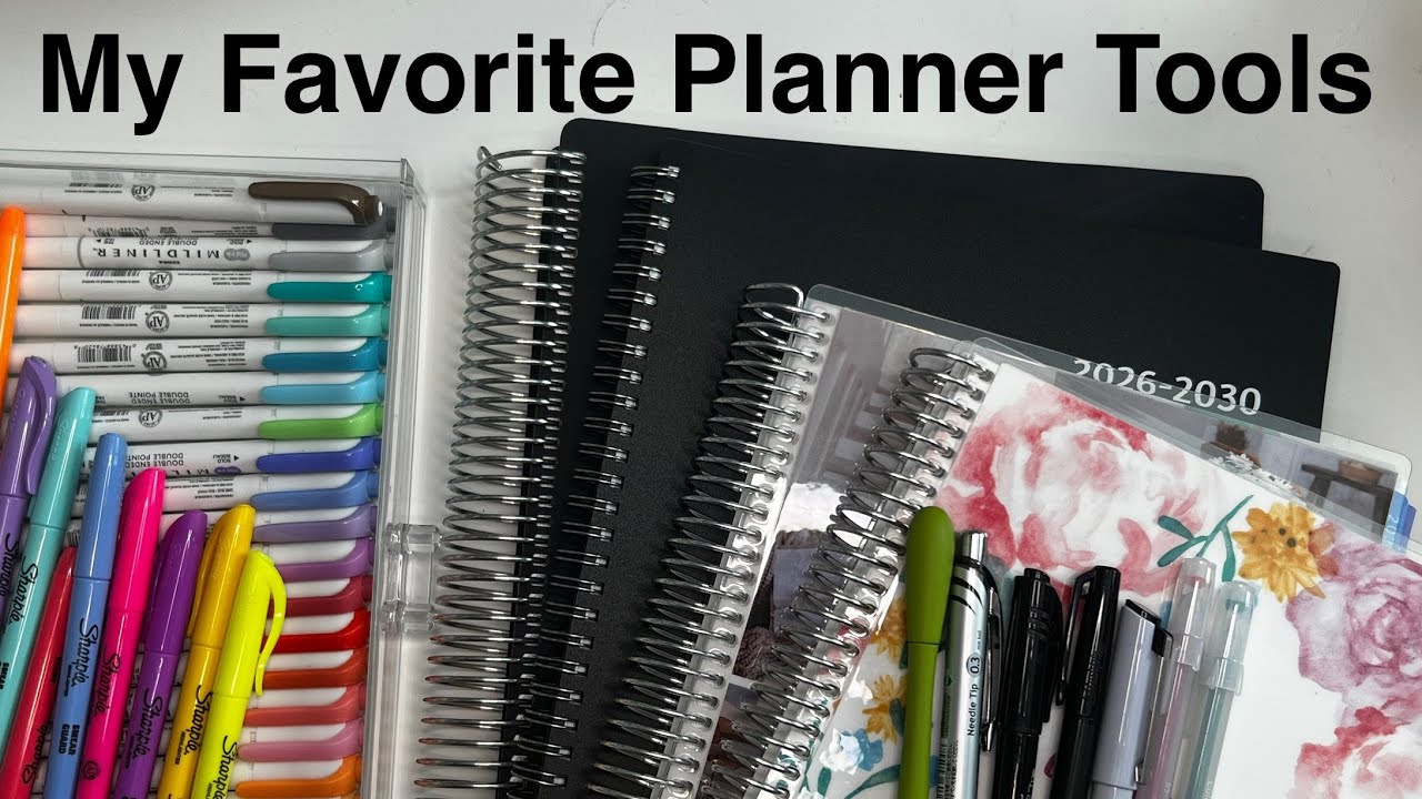 Destiny Plans- My Favorite Basic Planning Tools (Erin Condren Colibri Paper Mildliners highlighters)