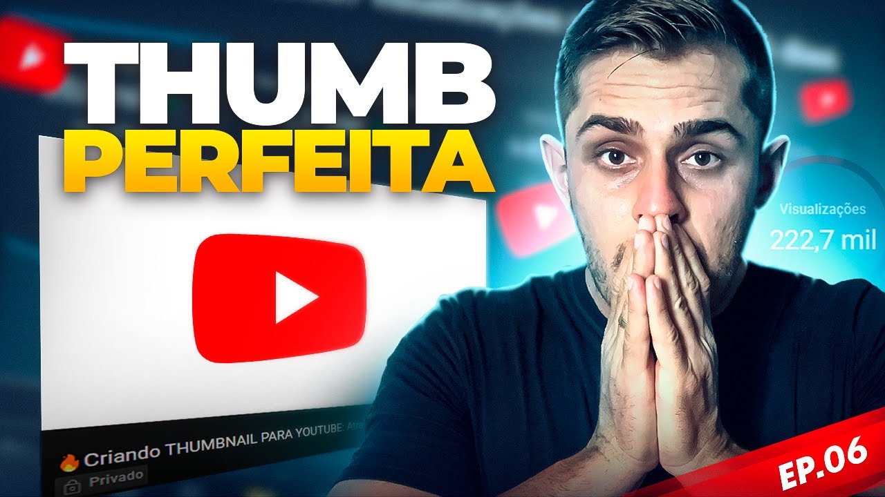 🔥Criando THUMBNAIL PARA YOUTUBE: Atraia MUITOS CLIQUES Com Esse Tutorial ☕