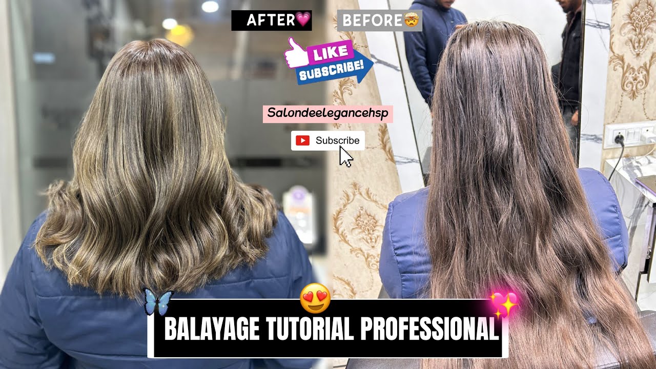 BALAYAGE TUTORIAL PROFESSIONAL IN HINDI #ytshorts #ytviralvideo #treanding #viral