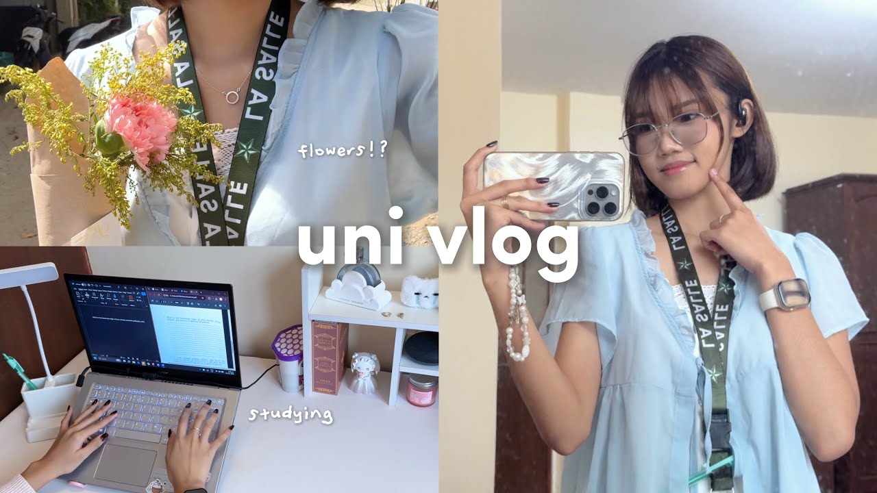 UNI VLOG 💬: waking up at 5am, dorm life, what i eat, valentines day, grwm