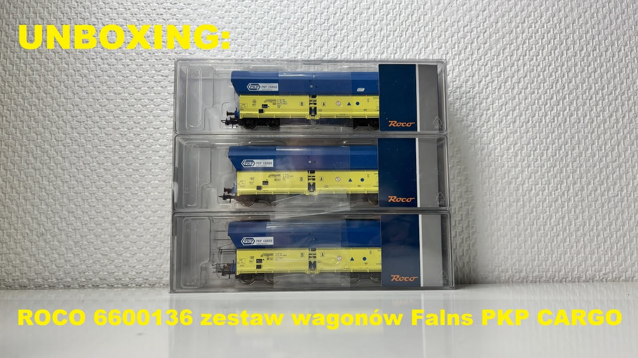 UNBOXING: ROCO 6600136 zestaw wagonów Falns PKP CARGO