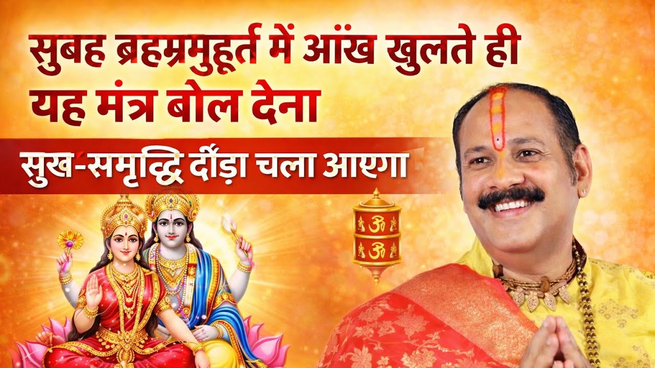 सुबह ब्रह्ममुहूर्त में ये मंत्र बोलते ही सुख-समृद्धि दौड़ी चली आएगी | सुबह का चमत्कारी मंत्र