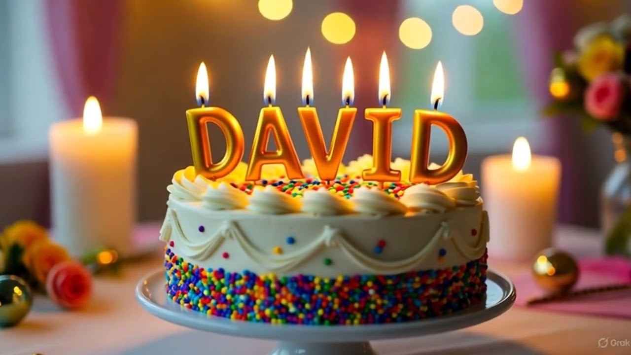 🎊 Happy Birthday David  🎶 Sing-Along Version 🎂 💥 : Sing it Loud!