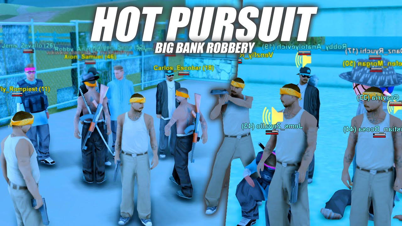 HOT PURSUIT ! MISI EPIC KEI MERAMPOK BANK BESAR DI SAMP ! DIBURU POLISI SATU KOTA ! BLUESKY ROLEPLAY
