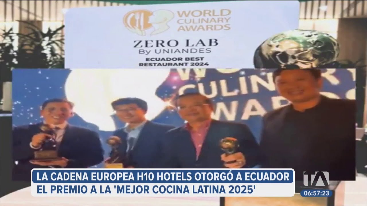 Ecuador recibi&oacute; el premio de 'Mejor Cocina Latina 2025'