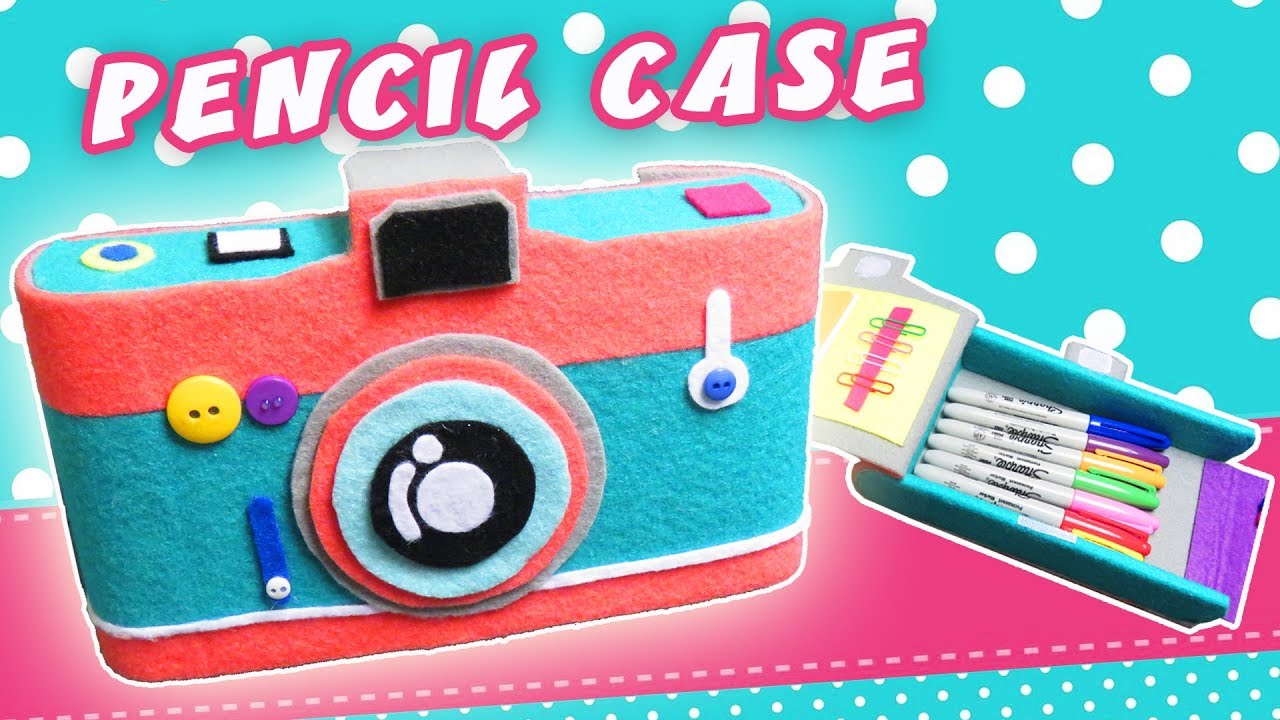 RETRO CAMERA CASE - BACK TO SCHOOL - SCHOOL SUPPLIES | aPasos Crafts DIY