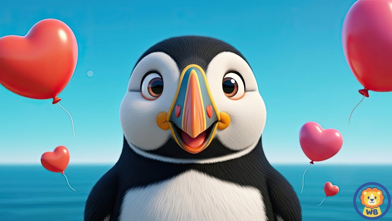 Learn the Heart Shape Song for Kids 💖🐧 | Puffin’s Beak & The Shape of Friendship | Early Geometry