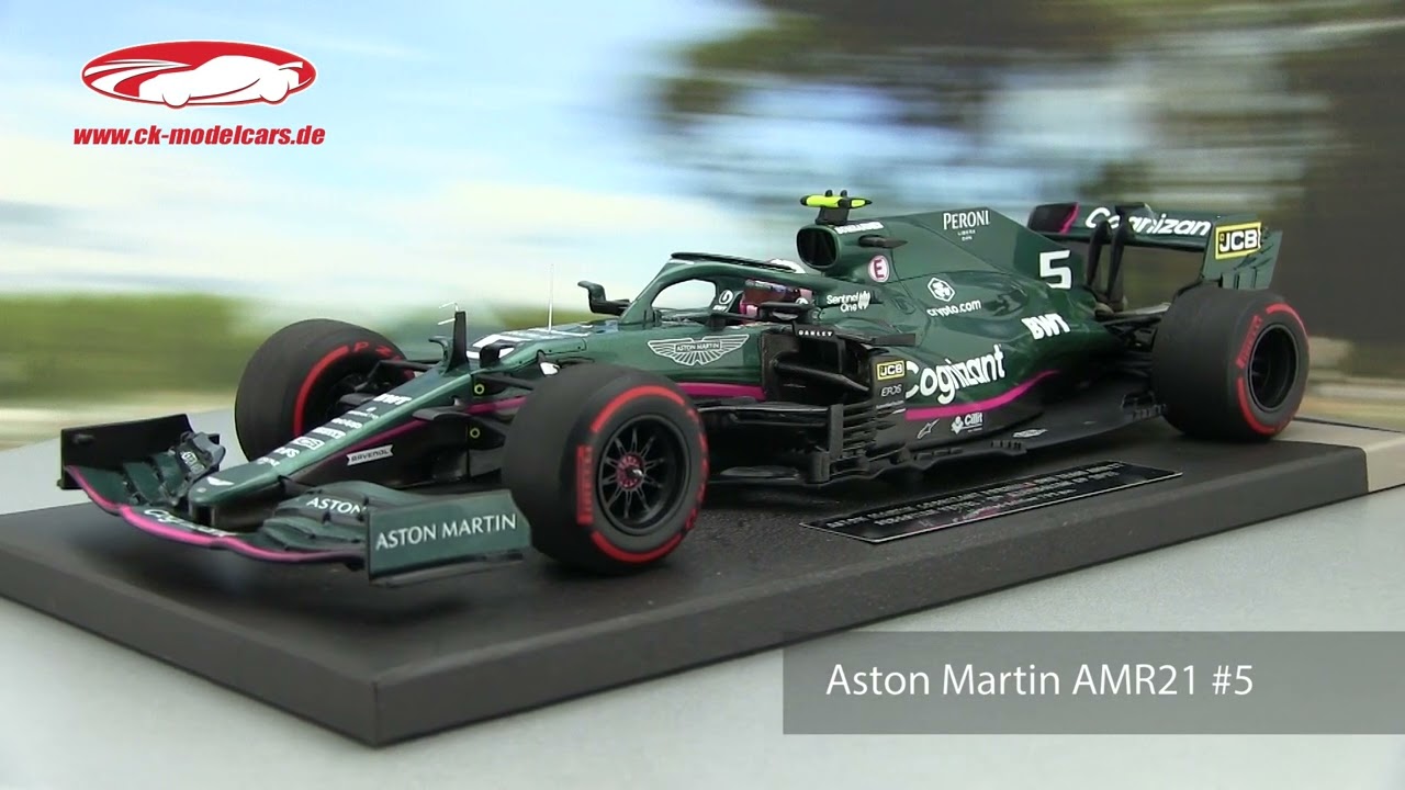 ck-modelcars-video: Sebastian Vettel Aston Martin AMR21 #5 2nd Azerbaijan GP F1 2021 Minichamps