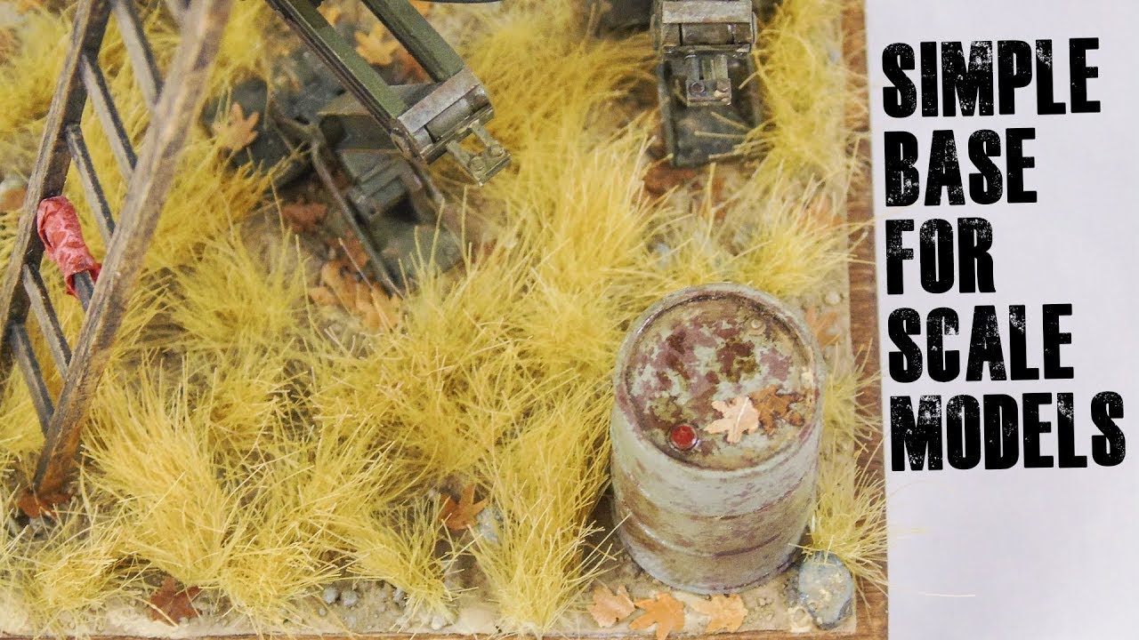 How to make an autumn/fall base for scale models