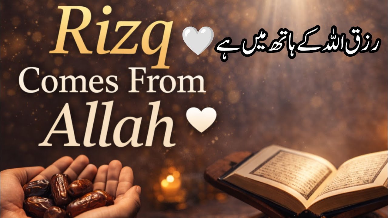 رزق کے بارے میں قرآن کی 6 آیات   پیغام Rizq in the Quran | 6 Verses for Reflection & Trust