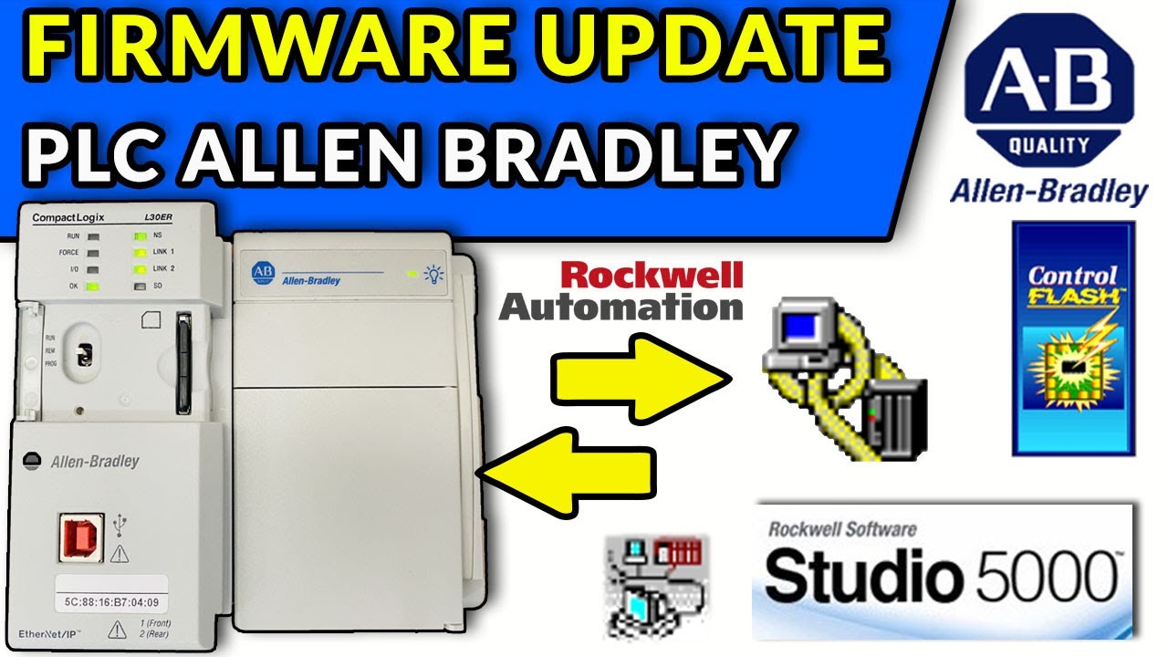 🚀✅ACTUALIZAR FIRMWARE PLC ALLEN BRADLEY COMPACTLOGIX L30 // UPGRADE FIRMWARE PLC
