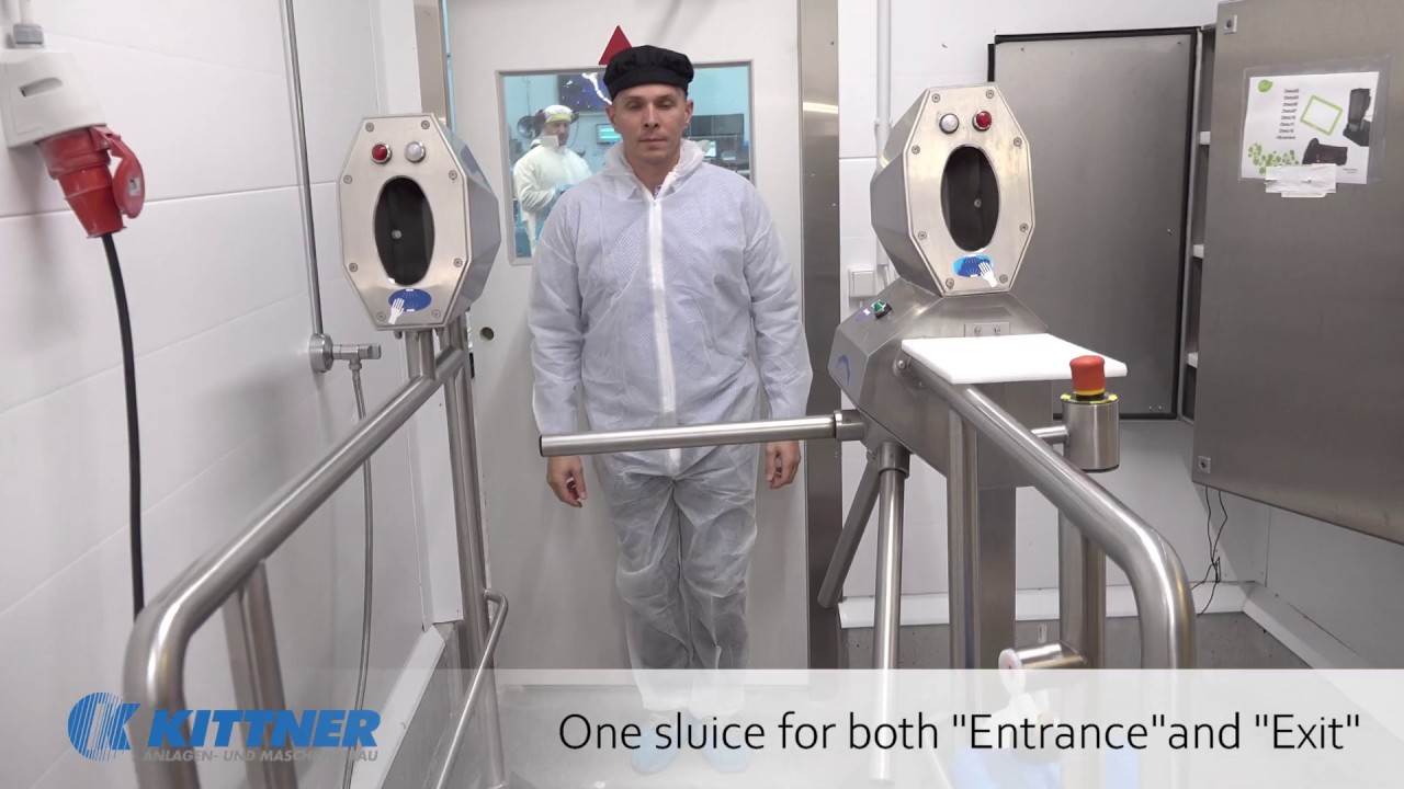 Ergonomic Hygienic Sluice -  Sole cleaning and Hand Disinfection