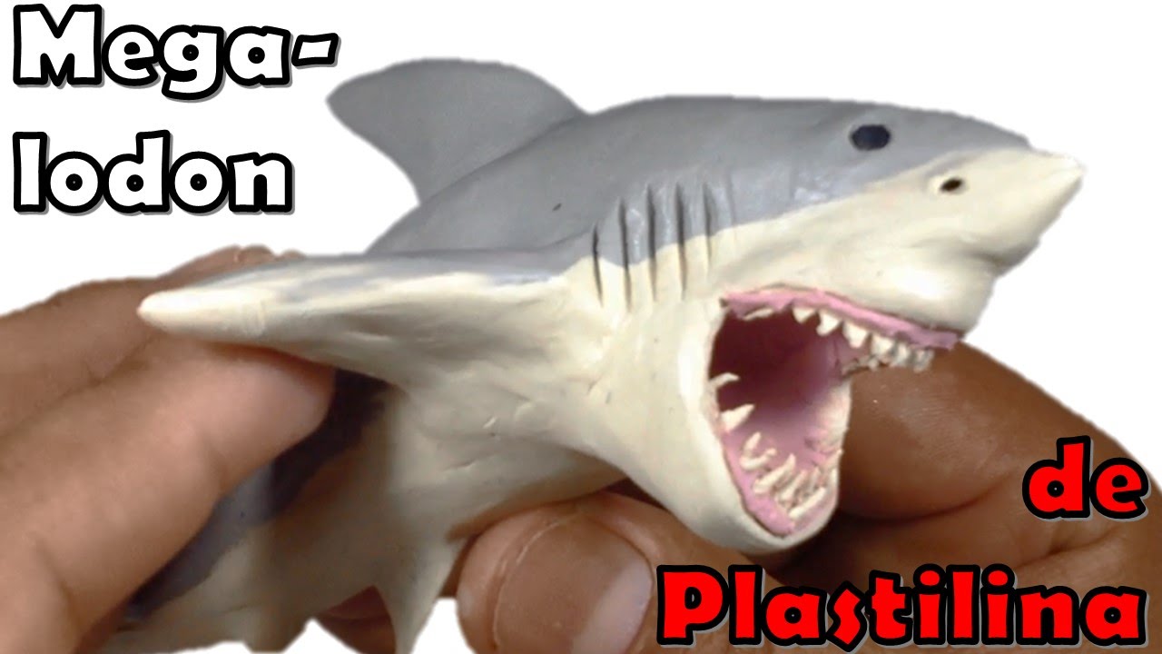 ✅ COMO HACER UN MEGALODON DE PLASTILINA PASO A PASO ✅ MI MUNDO DE PLASTILINA - MY CLAY WORLD