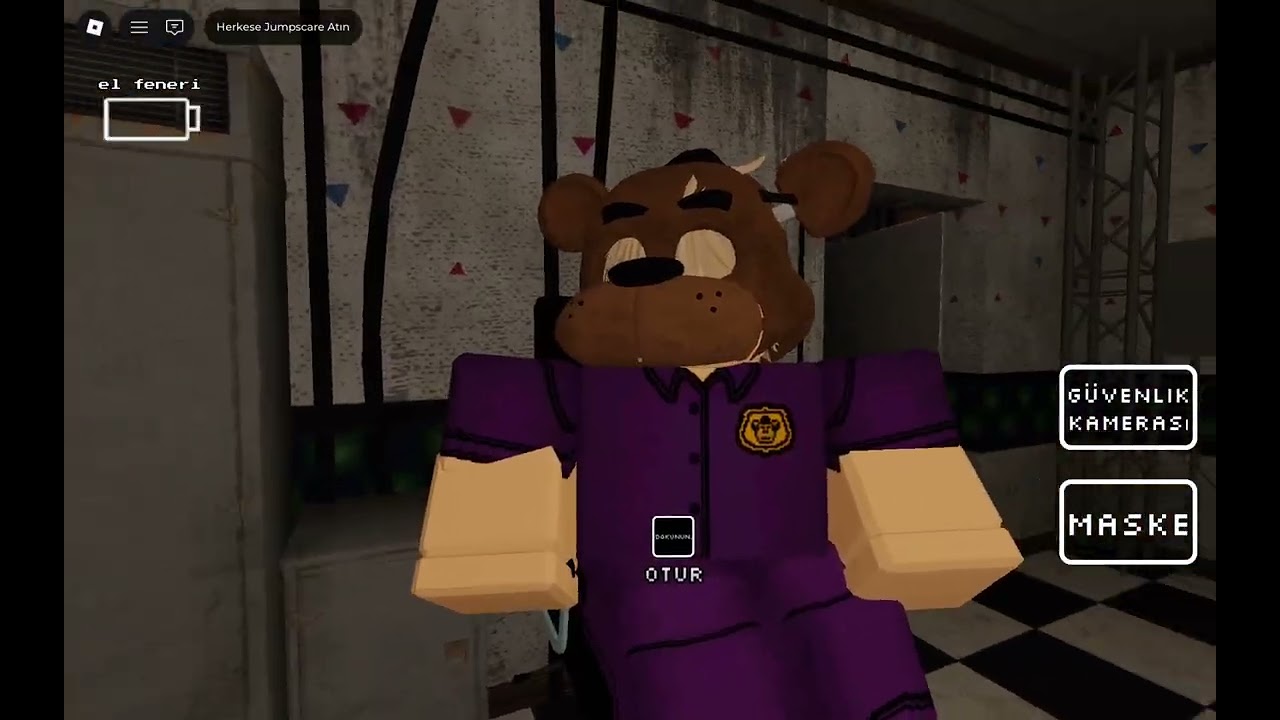Fnaf arkadaşımla oynadım foxy sinir