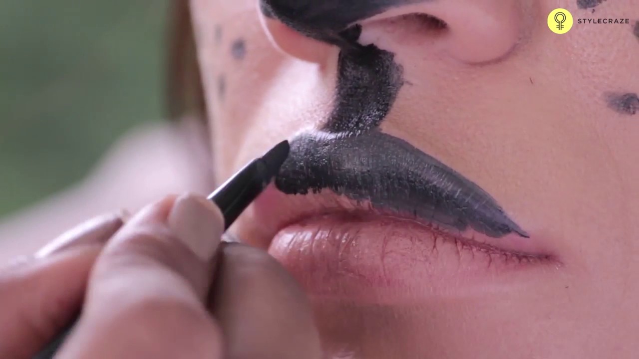 HALLOWEEN CAT MAKEUP For Last Minute Rush - Step By Step