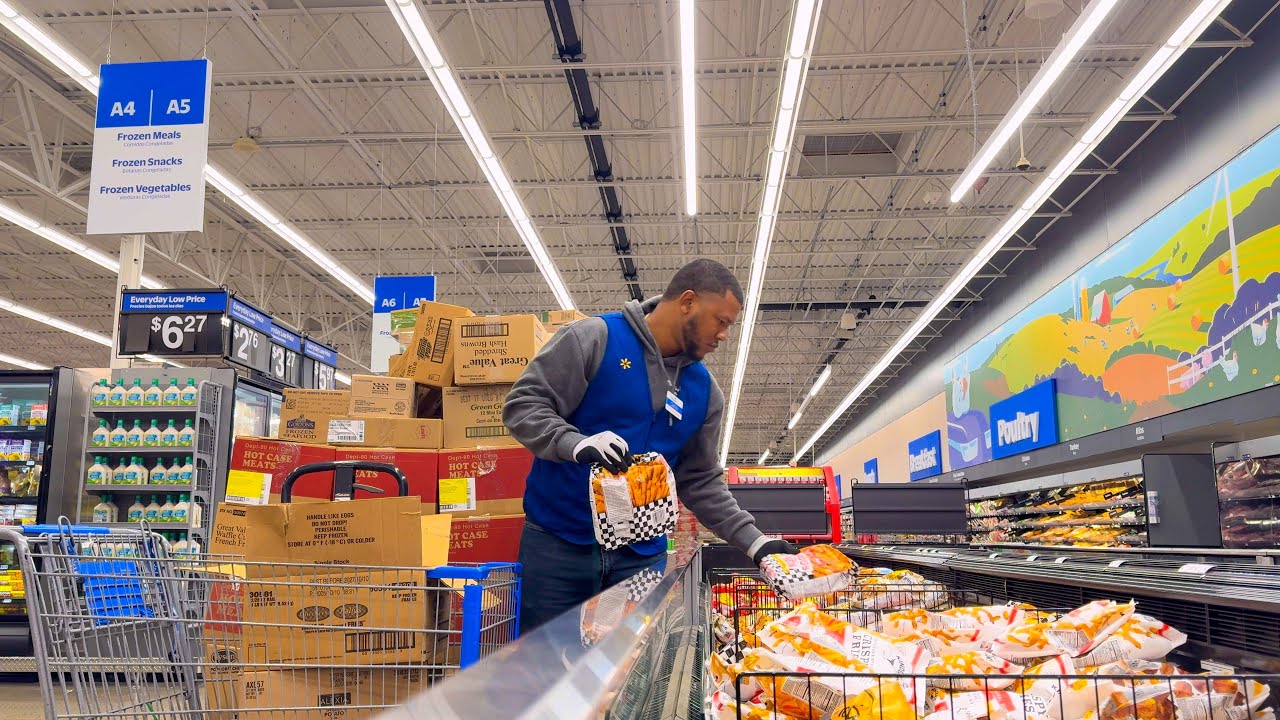 МОЙ ПЕРВЫЙ РАБОЧИЙ ДЕНЬ В WALMART / Кладовщик Walmart / #кладовщик #walmart #вирусноевидео