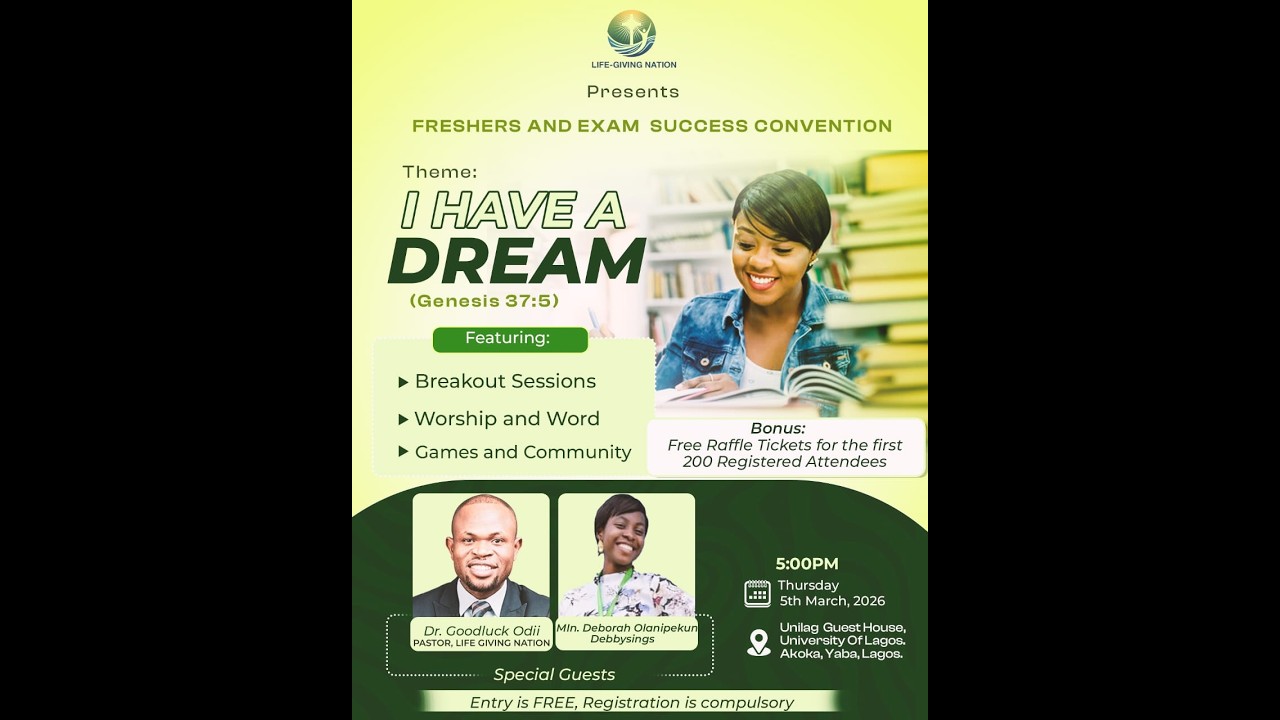 I HAVE A DREAM|| 5TH MARCH  2026