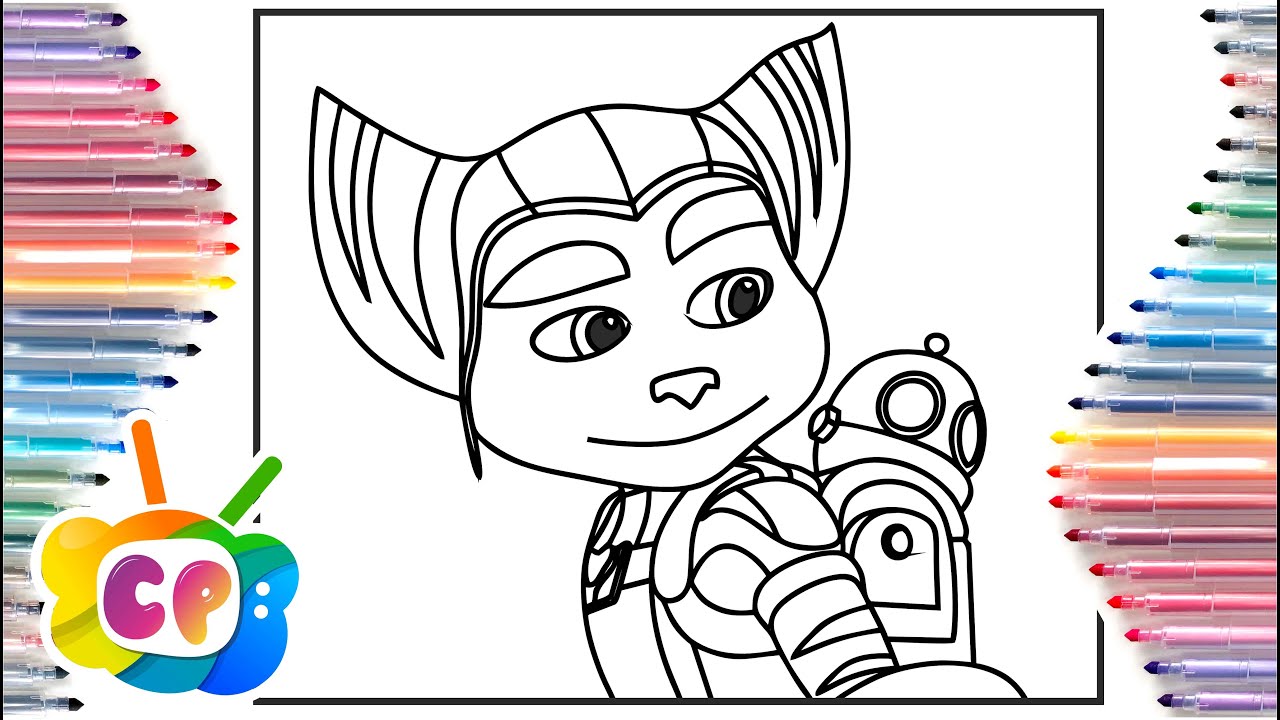 Ratchet & Clank coloring book / how to draw Ratchet / game characters coloring