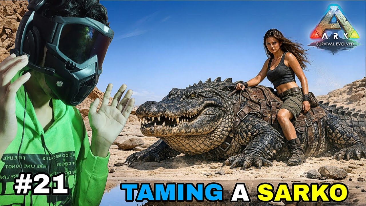 Taming Sarco in Ark Survival Evolved | Epic Swamp Adventure | Armed Gaming 2.0