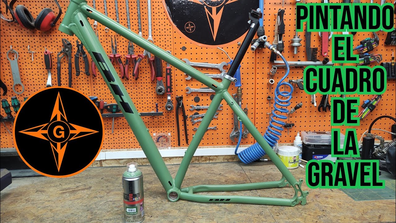 PINTAR UNA BICICLETA CON SPRAY O AEROSOL Y DEJAR UN ACABADO PROFESIONAL / BH GRAVEL /  GINESSOT
