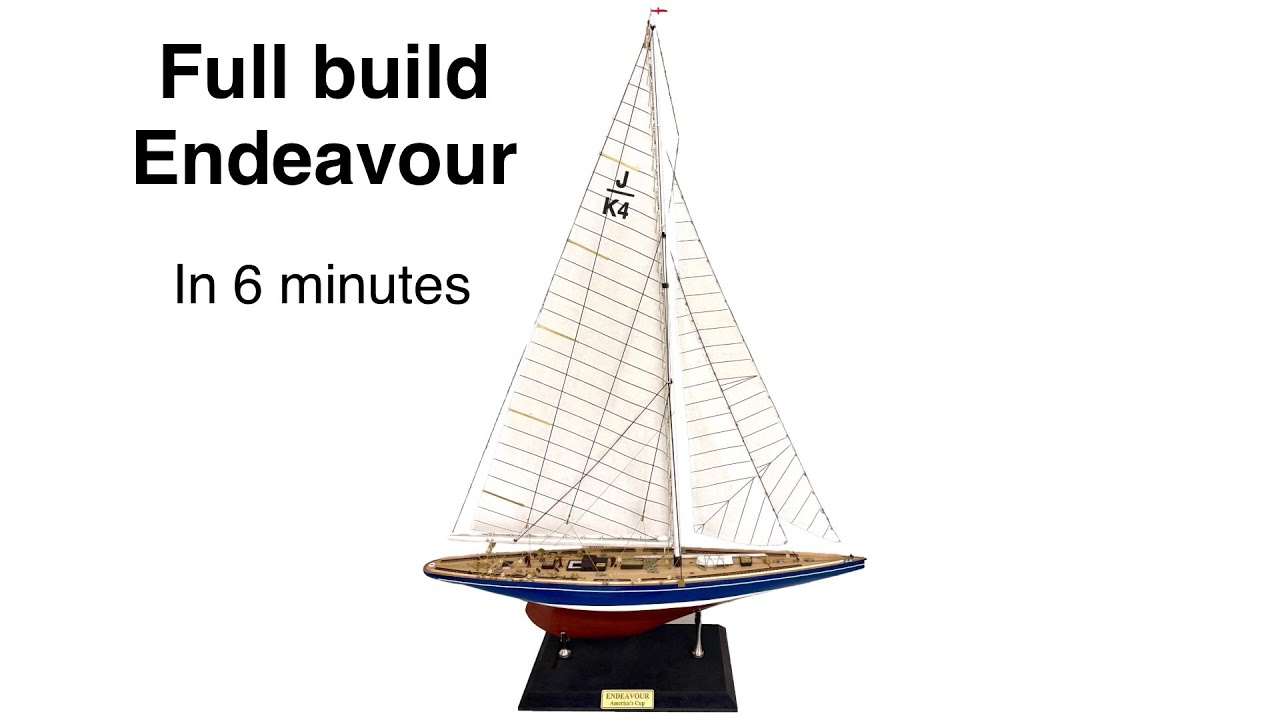 Time Lapse: Endeavour yacht | Complete Step-by-Step Construction from Keel to Sails