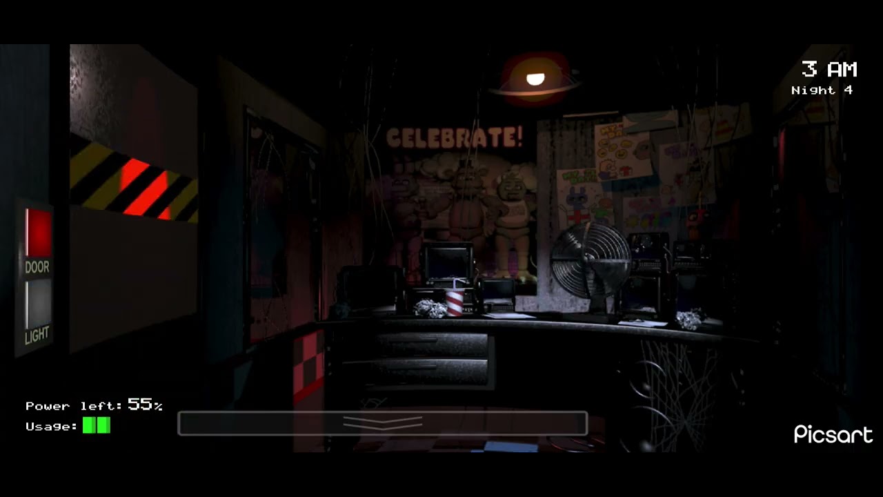 Surviving night 4 in fnaf mobile 