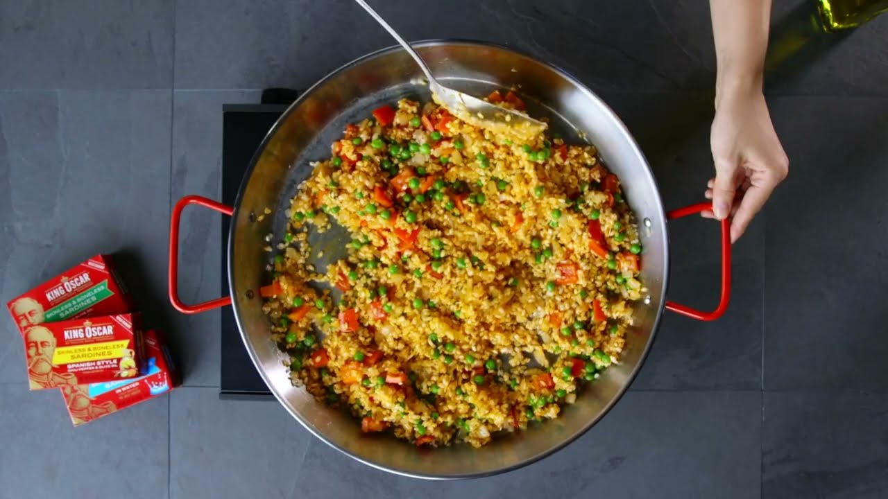 Classic Seafood Recipe | Paella with Skinless & Boneless Sardines from King Oscar Seafood