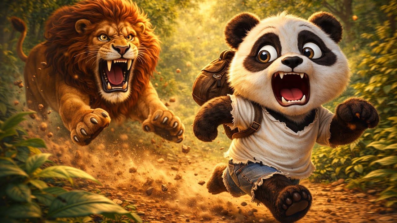 जंगल का शेर सबको खा जाता था… फिर पांडा ने किया कमाल! | Panda Story | Kids Story Hindi | Horror Story