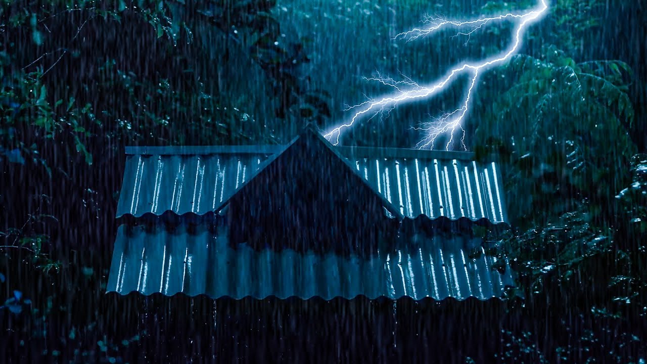 Epic Rain & Thunder Sounds | Rainstorm Sounds For Relaxing, Focus or Sleep | White Noise 10 Hours