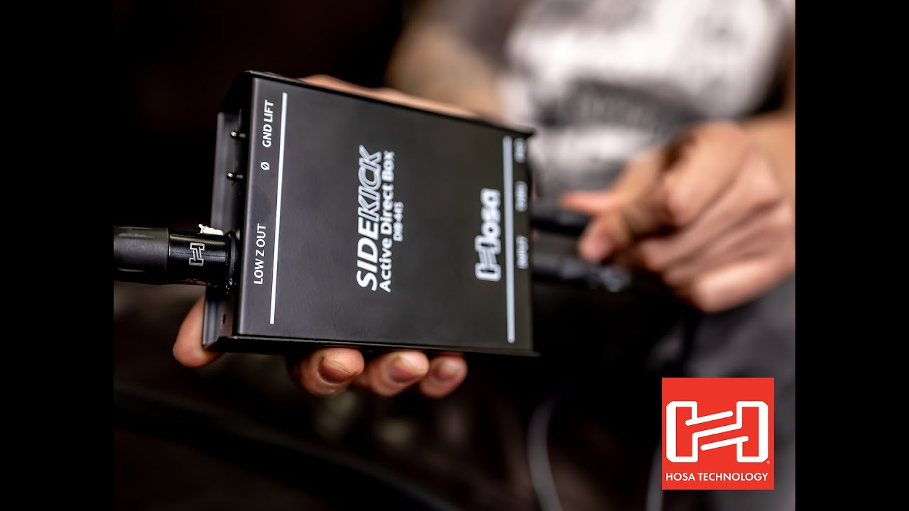 Hosa SideKick DIB-445 Active Direct Box Product Overview