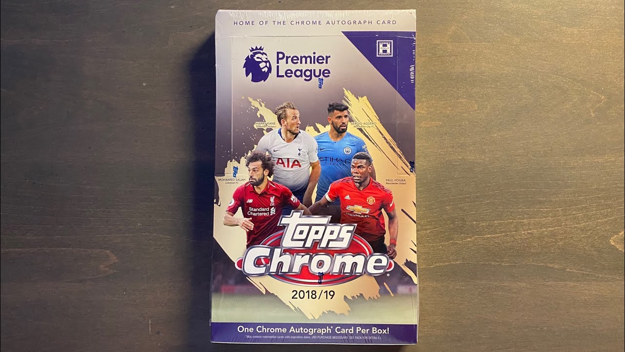 2018/19 Topps Chrome Premier League Soccer Hobby Box Opening - PC Gold Auto and More Gold!