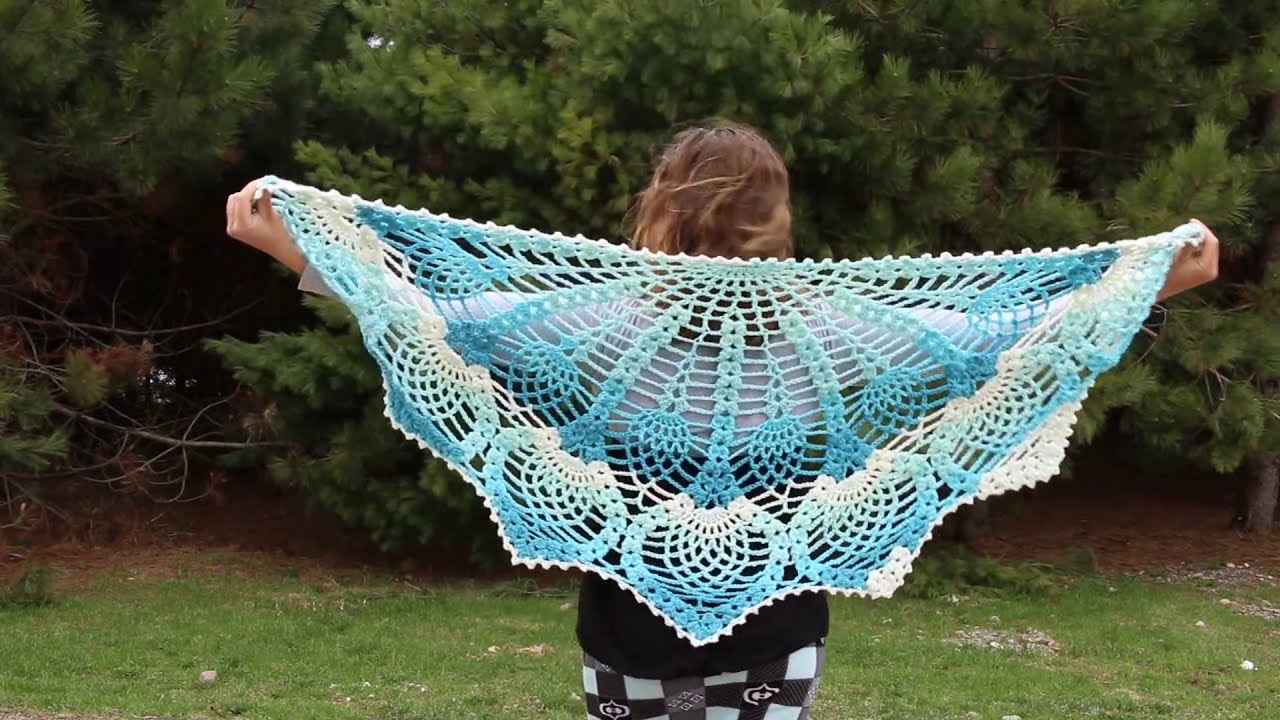 How to Crochet the Pineapple Peacock Shawl (PART 1)