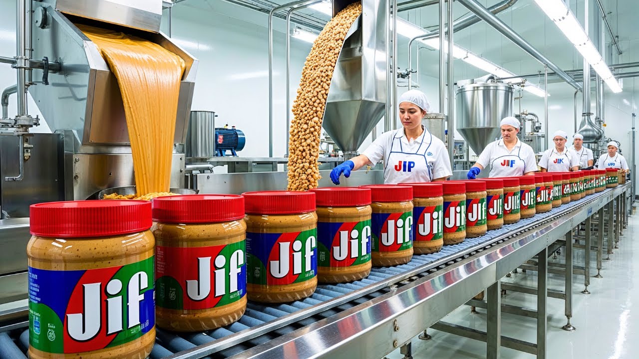 PEANUT BUTTER How is it Made | Inside The Factory