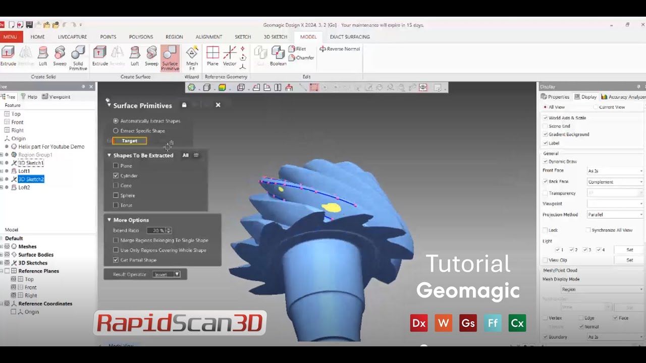 Geomagic Design X Go Surface Modeling