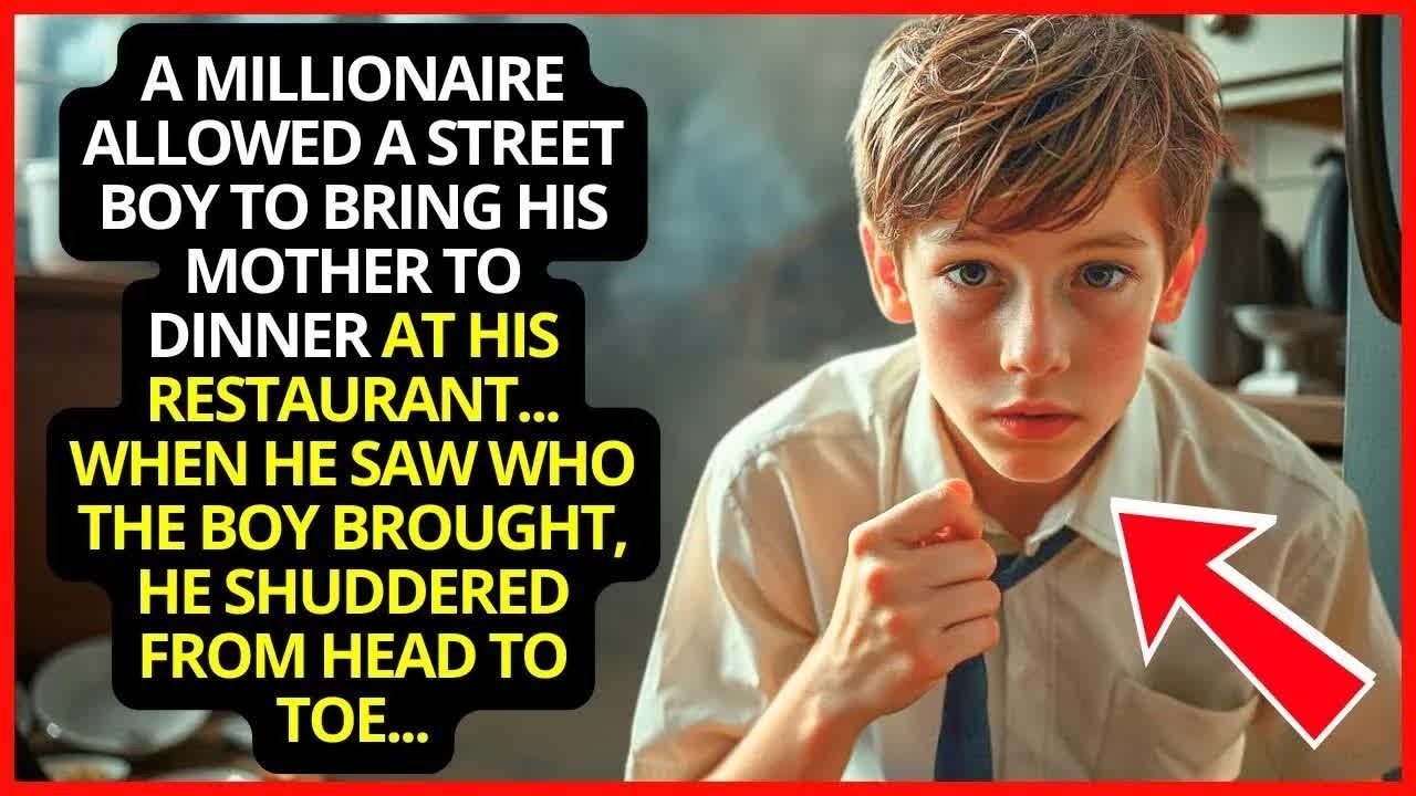 Boy Invited By A Millionaire To Bring His Mother To Dinner At His Restaurant… When He Saw