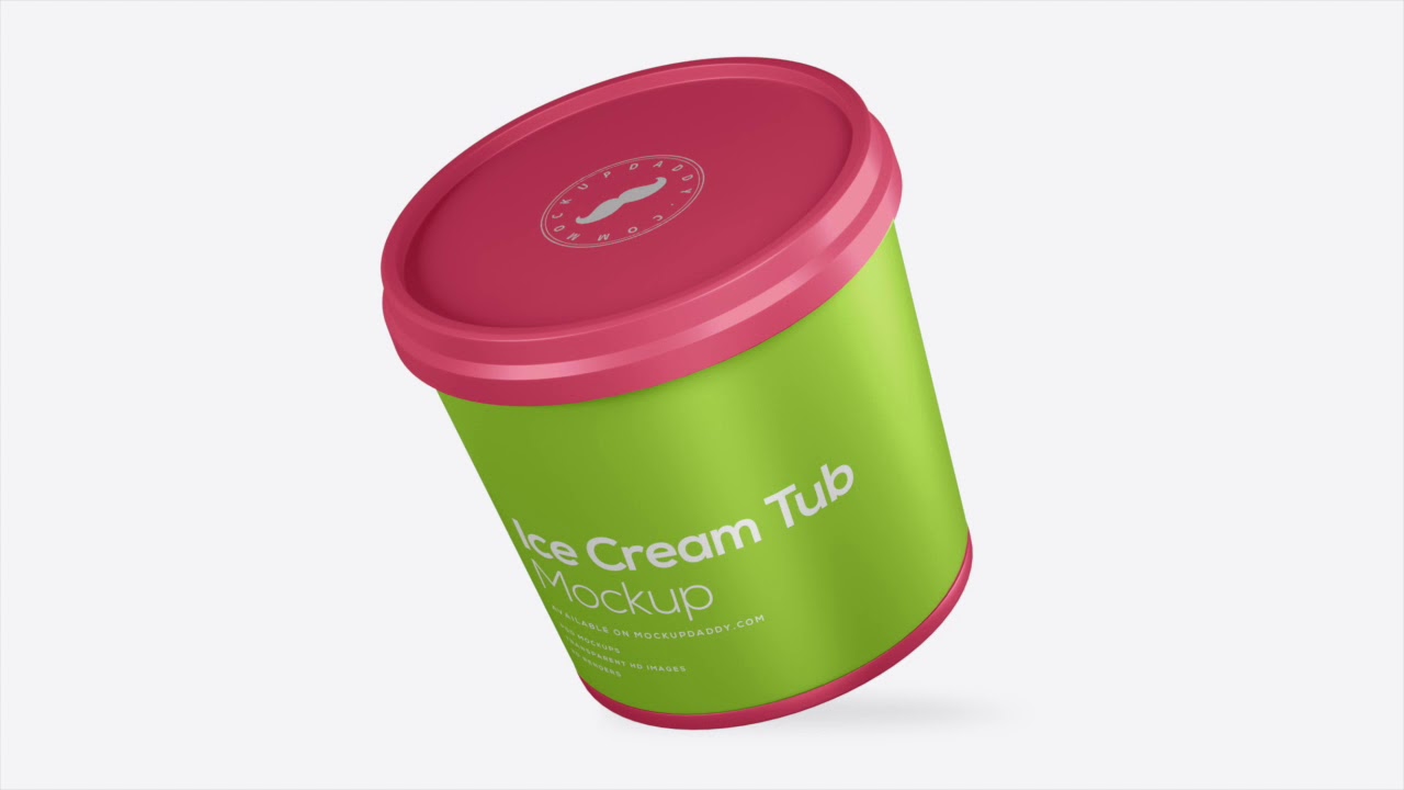 Free Ice Cream Cup Mockup