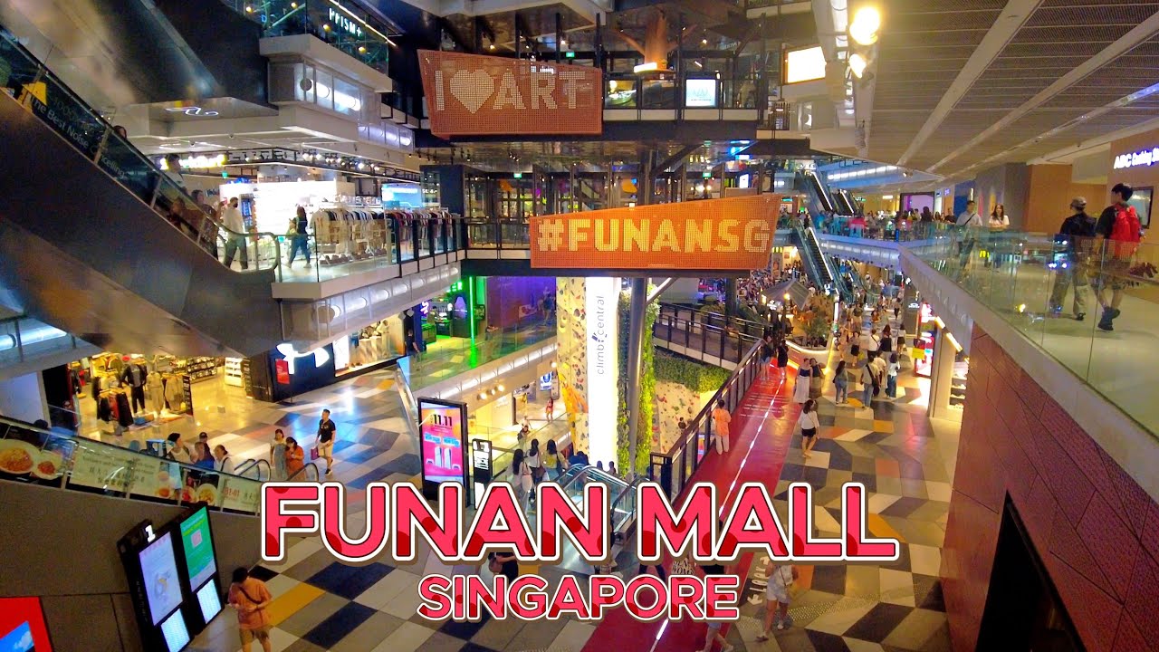 Singapore Walking Tour 4K | Singapore Most Futuristic Mall 2025! Funan Mall @ShineWalkingTour