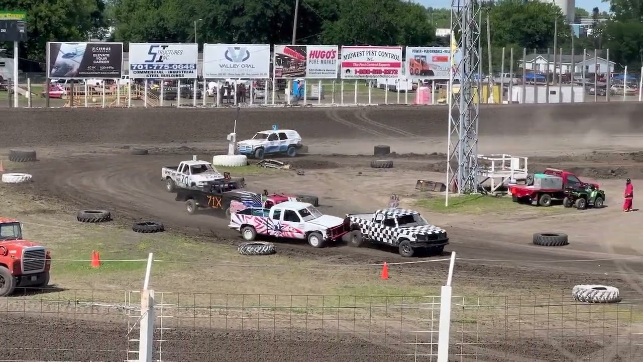 Baja Racing! First time ever in Grand Forks, North Dakota. Trucks, 4/6 cylinders. Wild & Crazy.