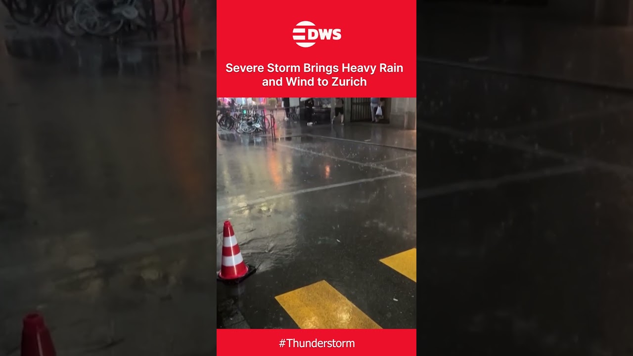 WATCH: Severe Storm Batters Zurich With Heavy Rain, Strong Winds and Injuries | DWS News | AL1C