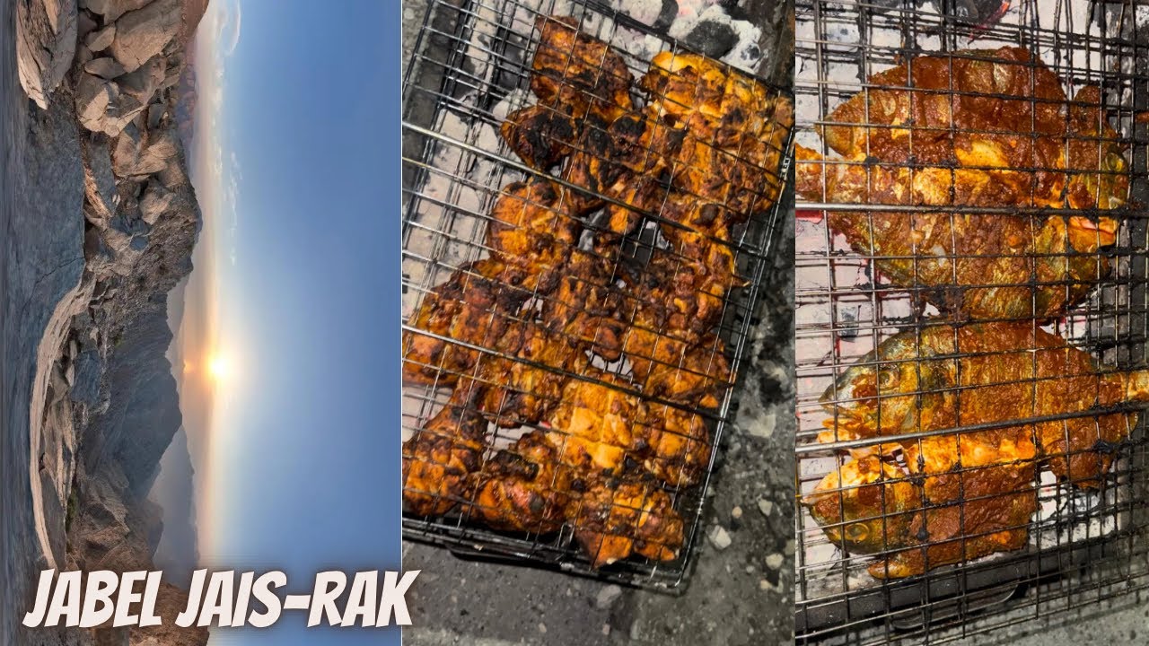 Drive to Jebel Jais , Ras al Khaimah | Rosh vlogs | Chicken grill 🐔| Fish grill 🐟🐠| #roshvlogs