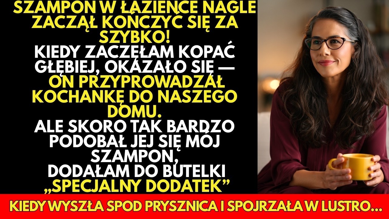 Mój SZAMPON zaczął kończyć się zbyt szybko… Tak właśnie dowiedziałam się, że mój mąż ma kochankę