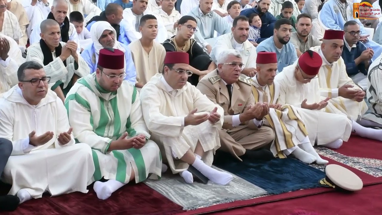 ✅️ أجواء صلاة عيد الأضحى بمصلى مسجد بشائر العتيبة بإقليم طاطا.